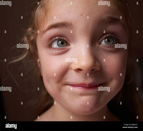 A Smiling Face On A Beautiful Little Girl Stock Photo Alamy