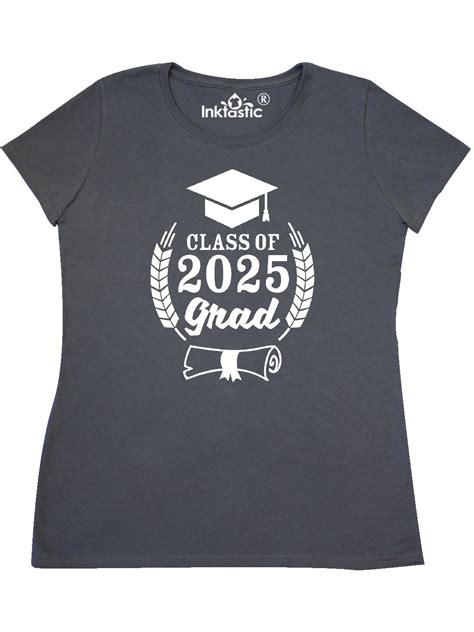 Inktastic Class Of 2025 Grad With Diploma And Graduation Cap Womens