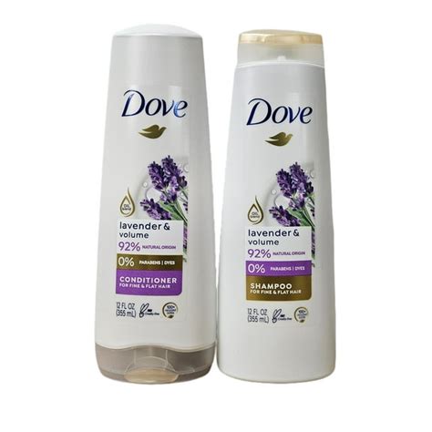 Dove Lavender And Volume Hair Wash Shampoo And Conditioner Set