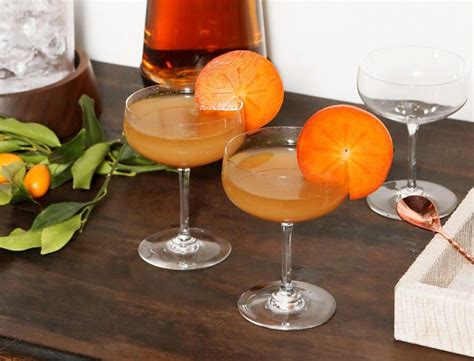 There are many, many ways to enjoy whiskey season. Spiced Persimmon Bourbon Cocktail Recipe | Bourbon ...