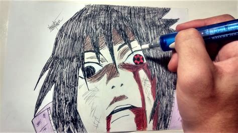 Drawing Sasuke Mangekyou Sharingan Youtube