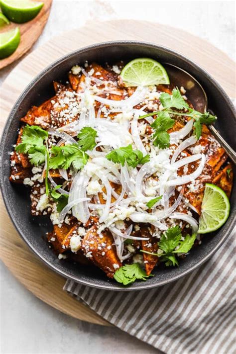 Red Chilaquiles Chilaquiles Rojos Recipe So Much Food