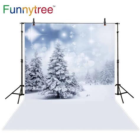 Funnytree Photography Backdrops Winter Wonderland Christmas Bokeh