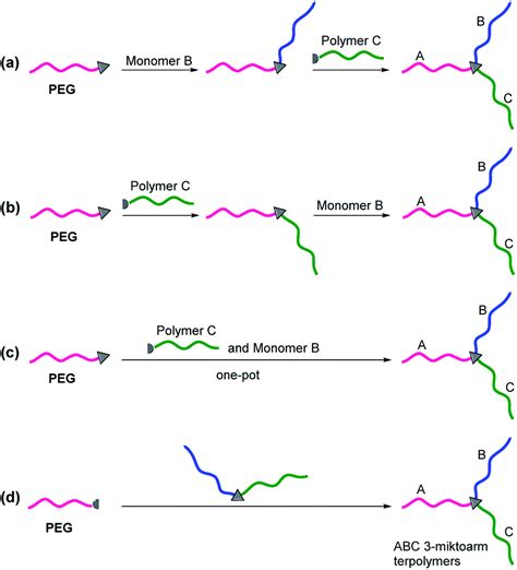 Advances In Peg Based Abc Terpolymers And Their Applications Rsc