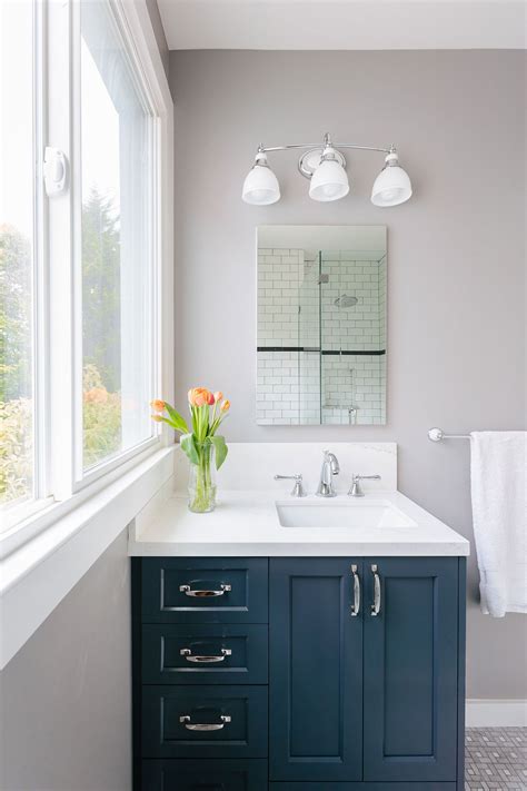 Navy Blue Vanity What Color Walls Renews