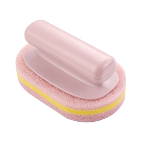 Wz Cleaning Sponge Brush With Plastic Handle Household Cleaning Tool