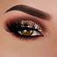 Gold Glitter Smokey Eyes For 2019  Dramatic Eye Makeup