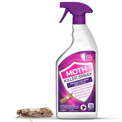 Buy Ready Steady Gro Moth Killer Spray Litre Repellent Protects