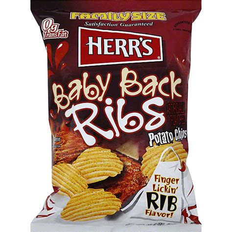 Herrs Potato Chips Baby Back Ribs Snacks Chips And Dips Foodtown