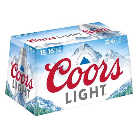 Coors Light Beer 16 Oz Aluminum Bottles Shop Beer At H E B