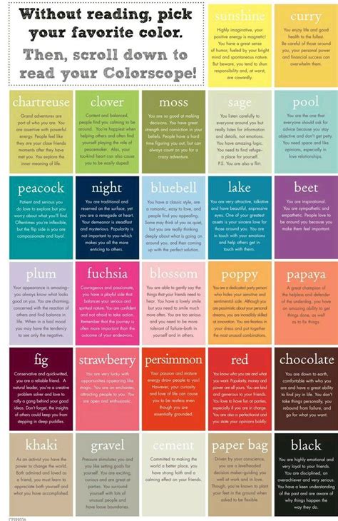 Color Meanings Color Personality Color Psychology