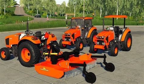 Kubota Compact Tractor Pack V10 Mod Farming Simulator 19 Mod Fs19 All