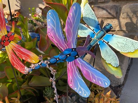 Dragonfly Home Decor Yard Art Garden Art Dragon Fly Etsy
