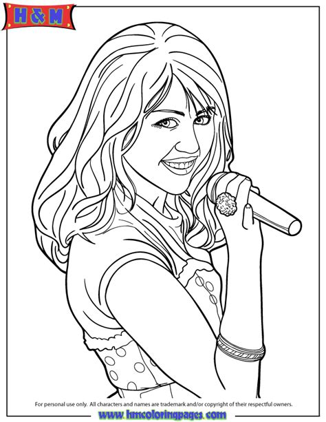 Singer Coloring Pages