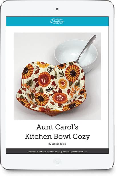 Aunt Carol S Kitchen Bowl Cozy National Quilters Circle