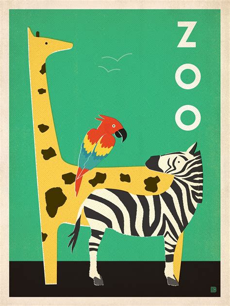 Anderson Design Group Studio Store Zoo Poster Design Vintage