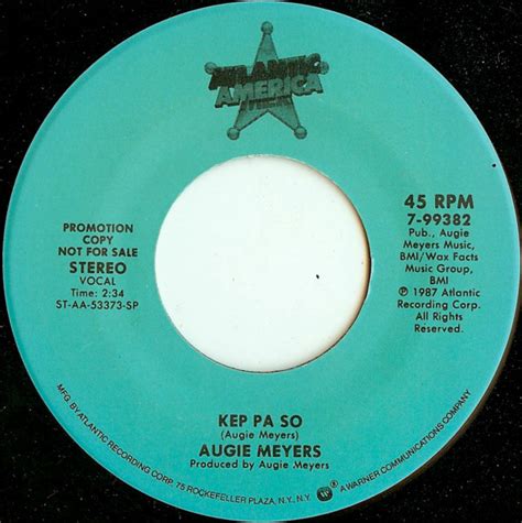 augie meyers kep pa so 1987 sp pressing vinyl discogs