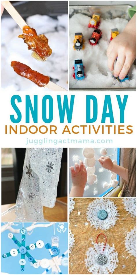 Fun Snow Day Indoor Activities Snow Activities Snowday Activities