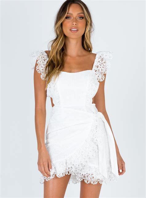 Shop for a trending mini dress online now at princess polly! Joelle Mini Dress | Mini dress, Dresses, White mini dress