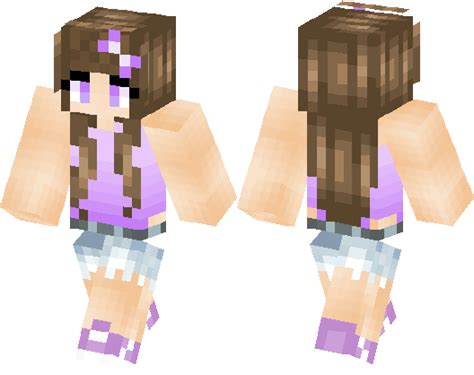 Purple Girl Minecraft Skin Minecraft Hub
