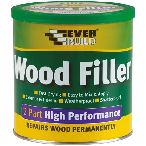 Everbuild 2 Part High Performance Wood Filler Medium Stainable 500 G