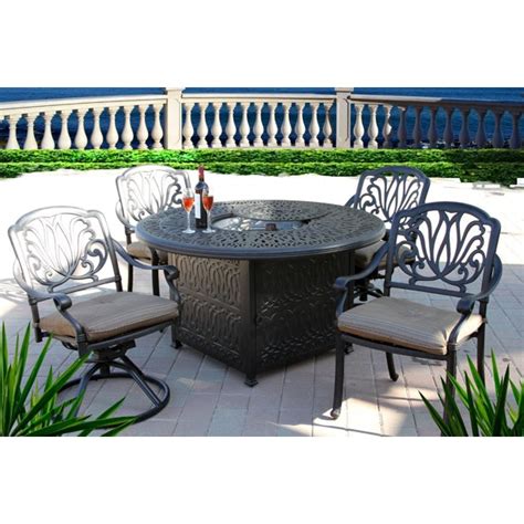 Shop for shop all fire pits in fire pits. Elisabeth 5pc Outdoor Dining Set with 52" Round Fire Pit ...