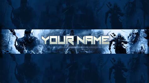 Photoshop Gaming Bannerchannel Art Template Psd Download Youtube