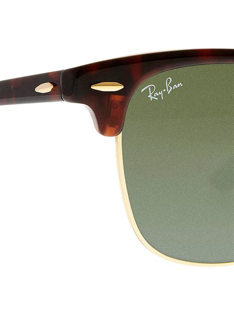 Ray Ban Rb3016 Mens Classic Clubmaster Sunglasses Mock Tortoise At