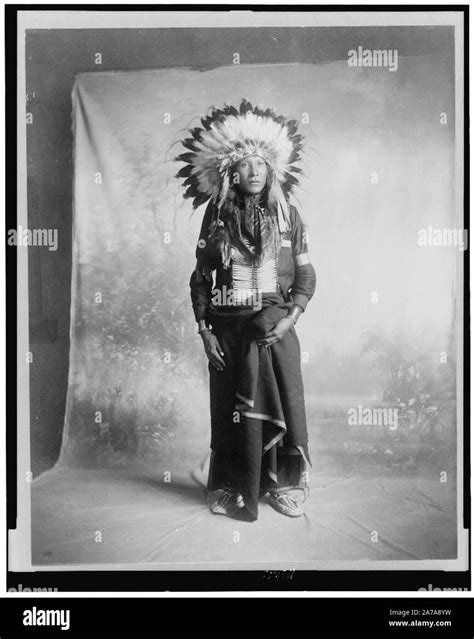 Vintage Native American Indian Portrait Photograph Stock Photo Alamy