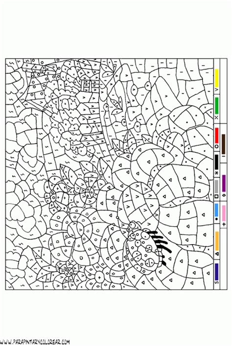 colorear-con-numeros-023 | Colorear por números, Libros para colorear