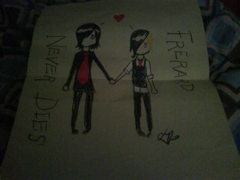 poster frerard never dies by aoibarajoy on deviantart