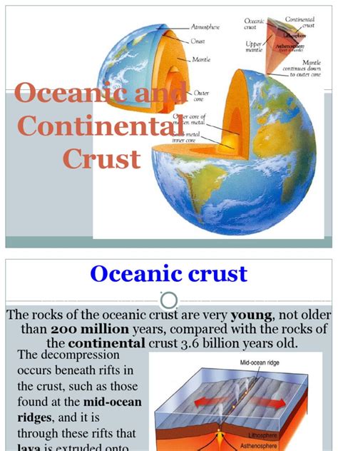 Oceanic And Continental Crust Fault Geology Crust Geology