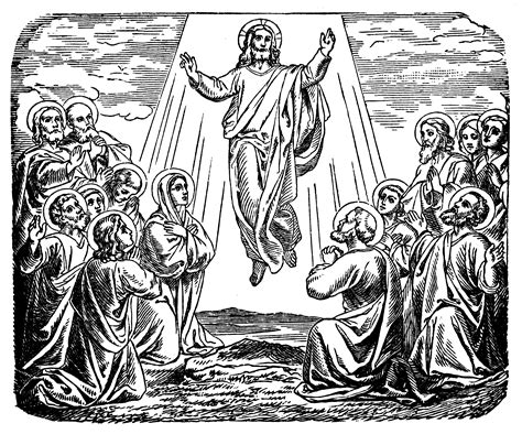 The Ascension Of Jesus At The Mount Of Olives Clipart Etc