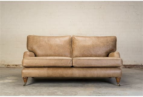 Howard 2 Seater Sofa In Vintage Tan Leather