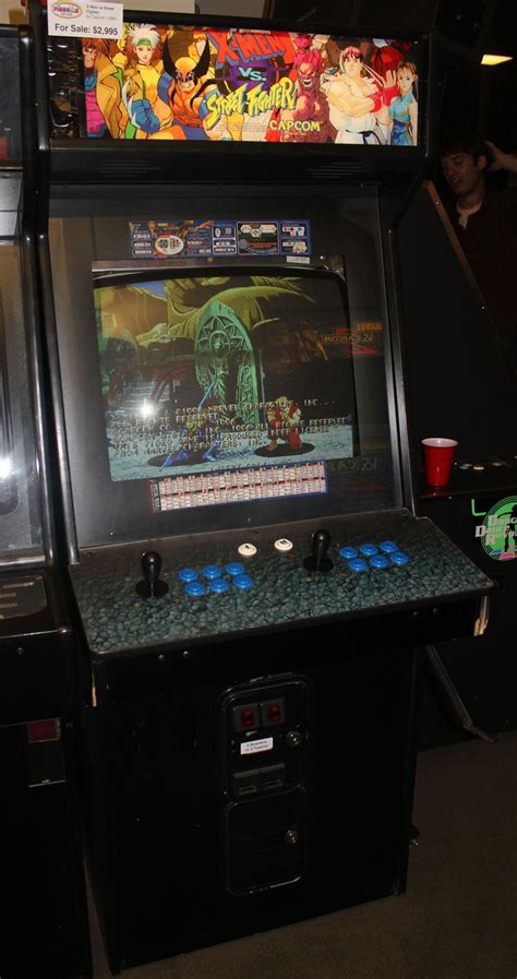 The cabinet will also include two more marvel beat 'em ups: X-Men vs Street Fighter arcade cabinet
