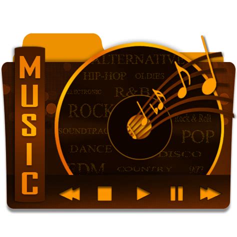Various Music Folder Icon Png Clipart Image Iconbug C