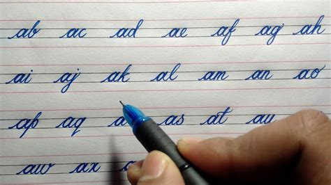 How To Write Joint Letters How To Write Join Handwriting In English