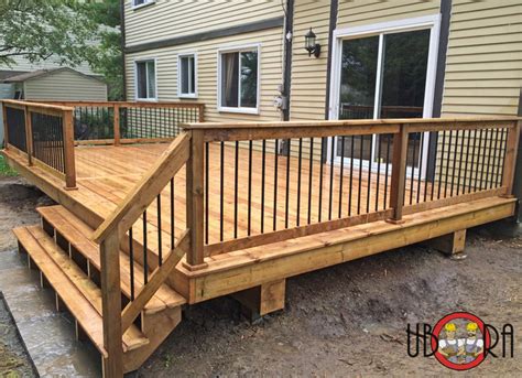 New and used items, cars, real estate, jobs, services, vacation rentals very good condition. Wood Deck with Black Metal Spindle Railings - Deck ...