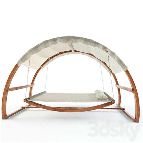 Covered Canopy Swing Bed Other 3d Models