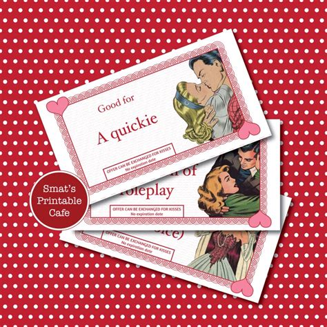 naughty love coupons printable valentine s day t etsy