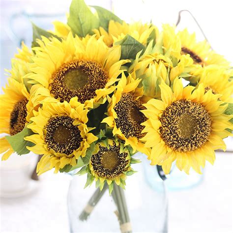 Karangan Bunga Matahari Buatan dengan Hiasan Bunga Anggrek | Shopee
