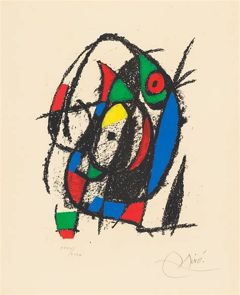 Joan MirÓ 1893 1983 Plate V From Joan Miró Lithographs Ii Christies