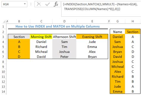 Learn How To Use Index And Match On Multiple Columns In Excel Excelchat