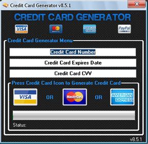 The bulk credit card generator can generate many credit card numbers at one time for you with just a single click. Raj's Blog: Credit Card Generator v8.5.1 Free Download