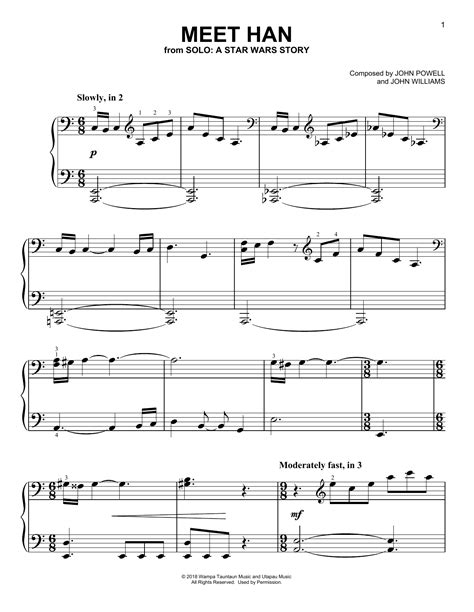 Star wars a musical journey easy piano heid music. Meet Han (from Solo: A Star Wars Story) Sheet Music | John Powell | Easy Piano