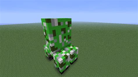 Giant Creeper Statue Minecraft Project