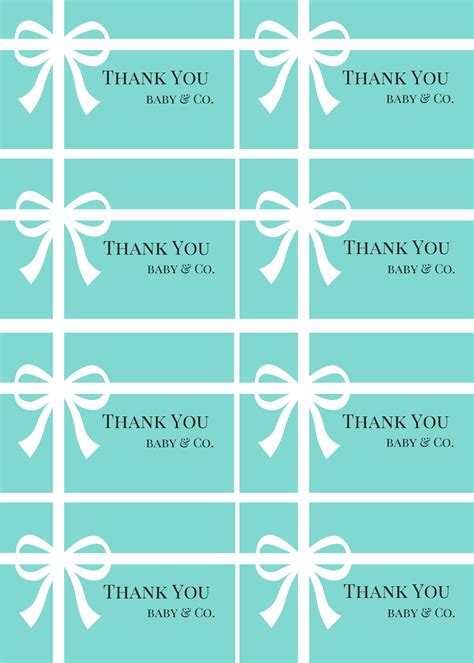 Before the shower, buy your stationery or make personalized thank you cards online using your favorite maternity photo. FREE Tiffany Baby Shower Printable - Baby Shower Ideas 4U