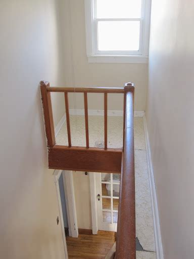 In decorating, stairs are allowed to be on their own. Awkward spot above stairs - DoItYourself.com Community Forums
