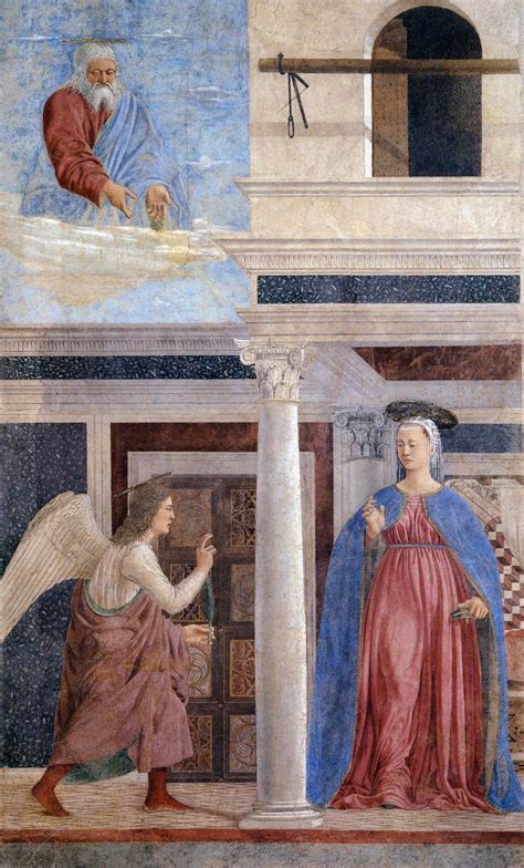Spencer Alley Annunciation Fresco At Arezzo By Piero Della Francesca