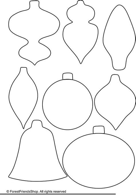 Free Printable Christmas Ornaments Templates